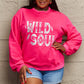 Simply Love Full Size WILD SOUL Graphic Sweatshirt