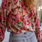 Frill Printed Long Sleeve Shirt