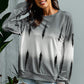 Tie-Dye Drop Shoulder Round Neck Sweatshirt