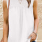 Smocked Tie Back Frill Trim Tank