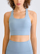 Double Take Square Neck Racerback Cropped Tank Light Blue