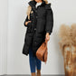 Long Sleeve Longline Hooded Winter Coat