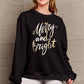 Simply Love Full Size MERRY AND BRIGHT Graphic Sweatshirt