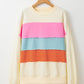 Color Block Long Sleeve Sweatshirt