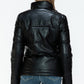 YMI Pocketed Zip Up Turtleneck Puffer Jacket