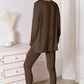 Basic Bae Bamboo Full Size V-Neck Long Sleeve Top and Pants Lounge Set