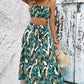 Botanical Print Cami and Tiered Skirt Set