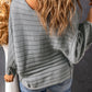 Round Neck Long Sleeve Knit Top