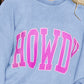 Full Size HOWDY Graphic Round Neck Sweatshirt