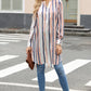 Striped High-Low Longline Shirt