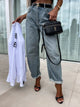 High Waist Wide Leg Jeans Light