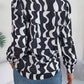 Printed Button Up Long Sleeve Shirt