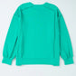 Exposed Seam Round Neck Long Sleeve Sweatshirt