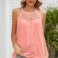 Lace Detail Round Neck Sleeveless Top