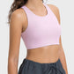 Cutout Round Neck Active Tank