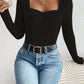 Honey Ribbed Long Sleeve T-Shirt