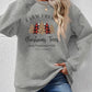 Graphic Round Neck Long Sleeve Sweatshirt