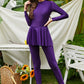 Mock Neck Long Sleeve One-Piece Swimwear