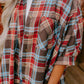 Plaid Pocketed Button Up Shirt