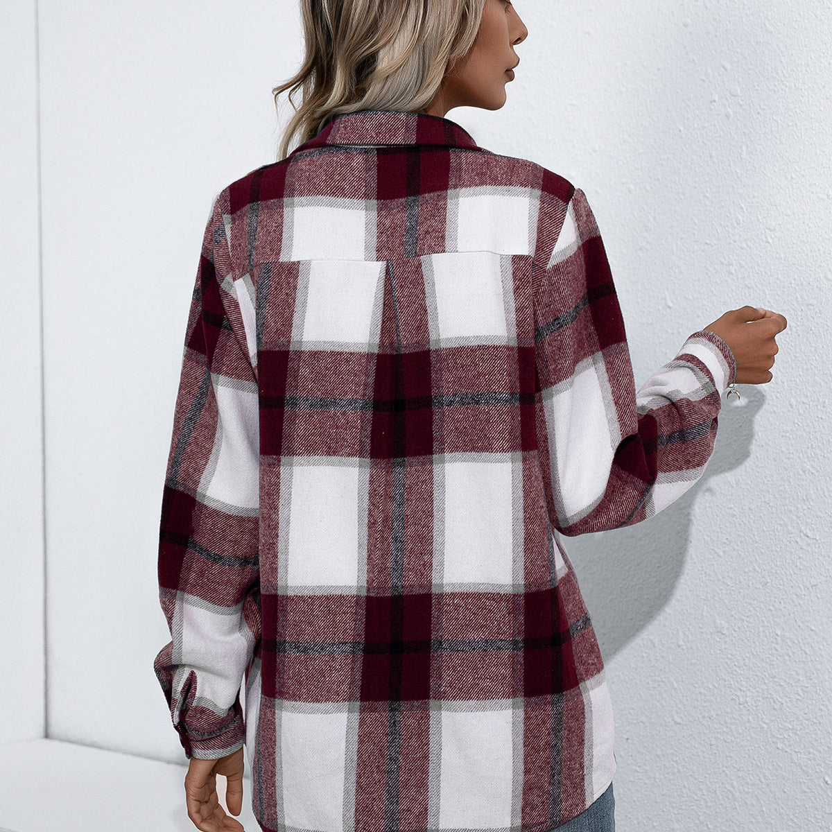Ivy Lane Plaid Button Up Flannel Shirt