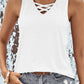 Eyelet Wide Strap Tank