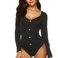 Button Detail Bodysuit