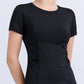 Round Neck Short Sleeve Active Top