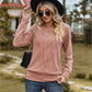 Square Neck Long Sleeve Blouse