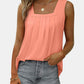 Ruched Square Neck Tank