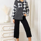 Heimish Solid Plaid Contrast Shacket