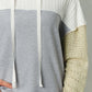 Splicing Drawstring Sweatshirt