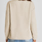 Full Size Texture Round Neck Long Sleeve Sweatshirt