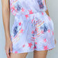 ODDI Full Size Tie-Dye Star Printed Loungewear Set