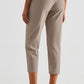 Elastic Waist Cropped Sports Pants