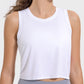 Drawstring Cutout Round Neck Active Tank