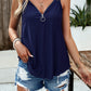 Devine Eyelet V-Neck Double Strap Cami