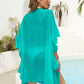 Ruffled Open Front Cover-Up