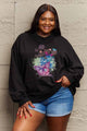 Simply Love Simply Love Full Size Butterfly Graphic Sweatshirt Dark Gray