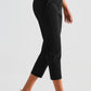 Elastic Waist Cropped Sports Pants