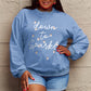 Simply Love Full Size Letter Graphic Long Sleeve Sweatshirt