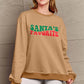 Simply Love Full Size SANTA'S FAVORITE Round Neck Sweatshirt