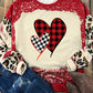 Heart Leopard Round Neck Sweatshirt