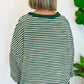 Striped Round Neck Long Sleeve Sweatshirt