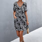 Printed Button down Pocketed Dress