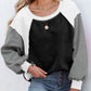 Color Block Exposed Seam Sweatshirt