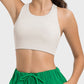 Cutout Round Neck Active Tank