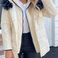 Zip Up Long Sleeve Hooded Winter Coat