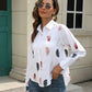 Printed Collared Neck Buttoned Shirt