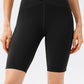 Crisscross Waistband Slim Fit Sports Shorts