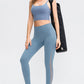 Wide Waistband Slim Fit Long Sports Pants